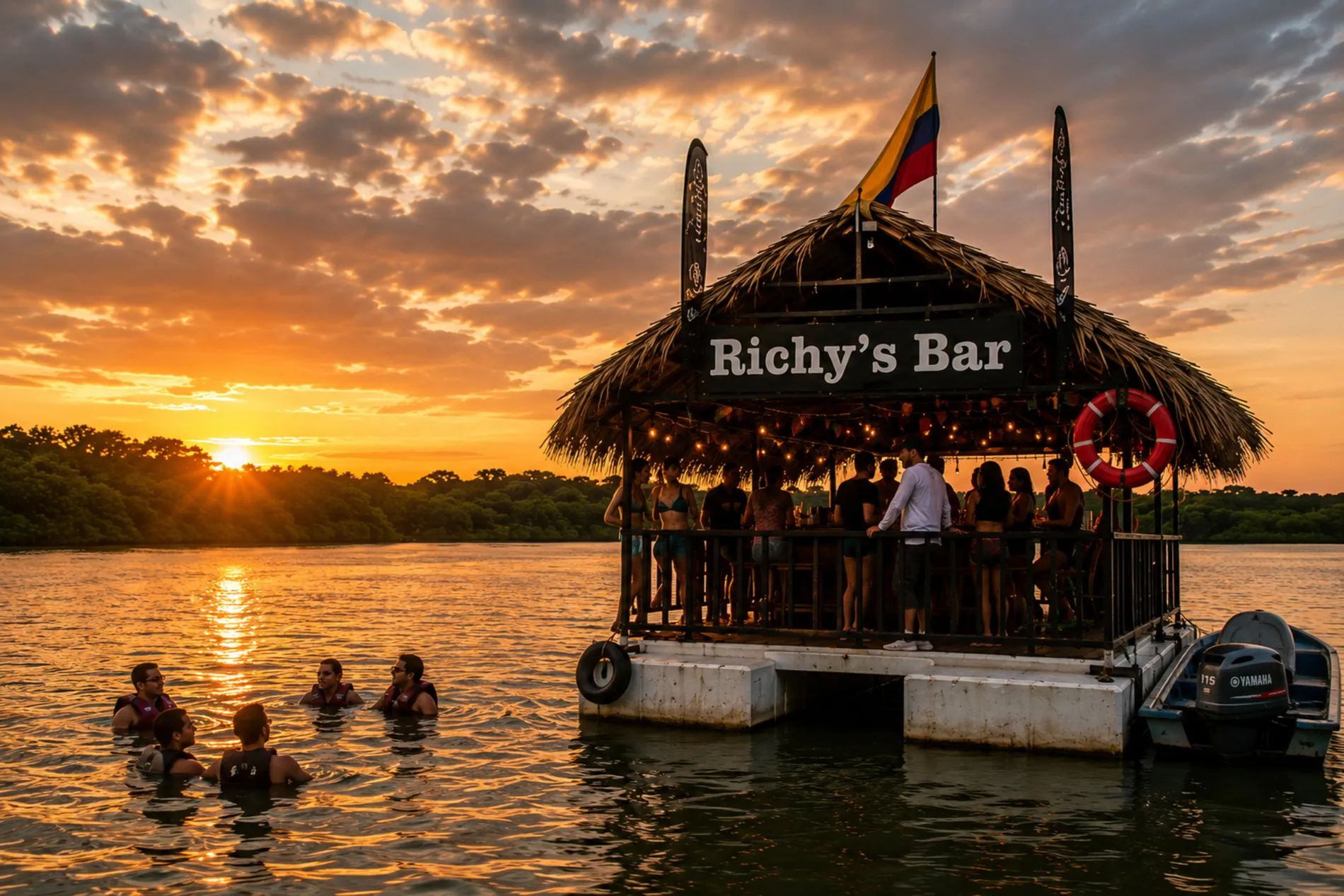 Richy's Bar al atardecer