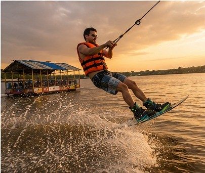Wakeboard en la Ciénaga San Silvestre
